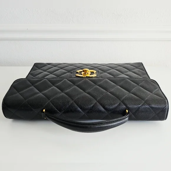 Chanel Black Caviar Briefcase Laptop Bag - Picture 4 of 16